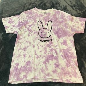 Bad Bunny Violet Purple Tie Dyed T-Shirt (new)